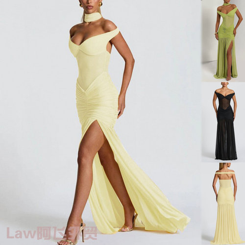 SexycamisoleV-neckslimfitdress