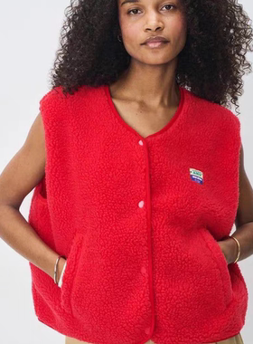 Fashionable long windbreaker jacket实拍-无袖毛短马甲上衣女宽