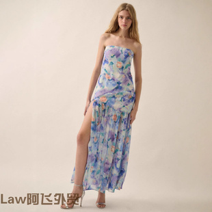 women long sleeved 吊带网 Lace shirt人鱼诱惑幅度假长款 sexy