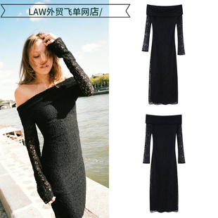 deep neck party 百搭设计感聚会度假蕾丝 Sexy dress爆款 satin