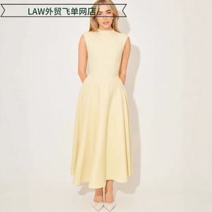 deep neck party 女纯色高级感简约大方淑 Sexy dress法式 satin