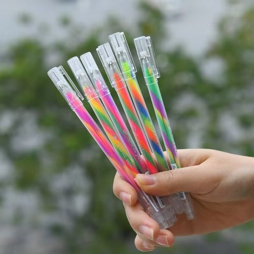 彩虹笔彩虹笔混色一笔多色贺卡