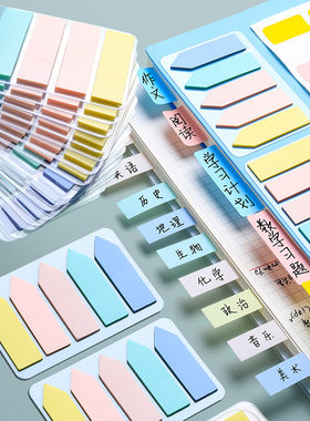荧光膜指示页码笔记本文件夹标签