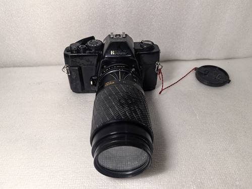 二手相机理光KR-5III胶卷单反带70-210mm镜头坏的抵账摆件复古