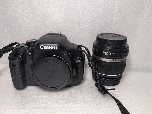 二手95新单反相机 佳能EOS 600D单反相机带18-55mm防抖镜头，正常