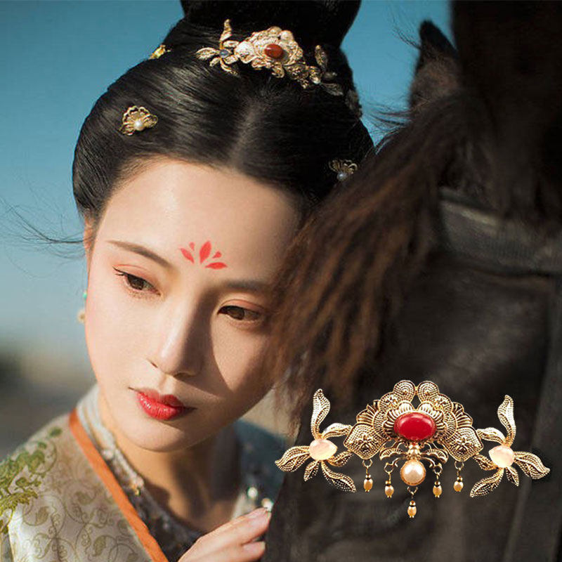 汉服发冠女古风头饰发钗古装古代发饰气质造型流苏步摇假发发簪