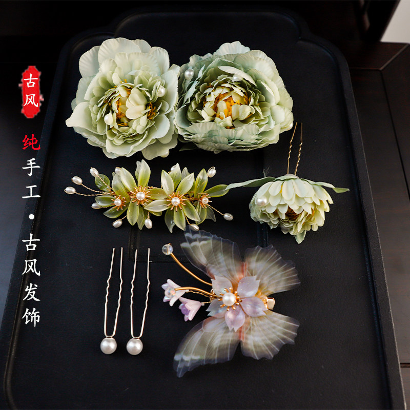 古风汉服精美宫廷唐风日常百搭簪子发钗组合配饰影楼拍摄cos造型