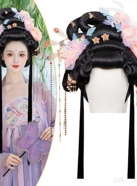 古风汉服假发一体懒人全包头套