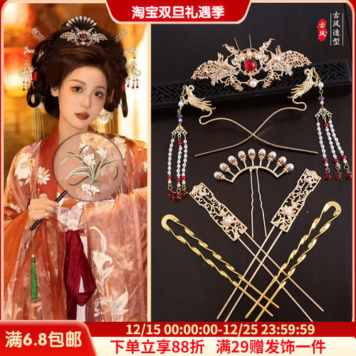 发饰套装复古宫廷风手工