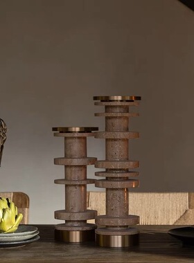 洞石装饰使用现代轻奢客厅餐厅