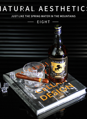 洋酒瓶雪茄杯创意装饰套装