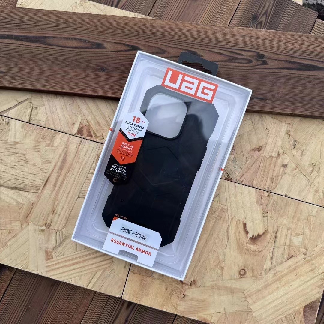 适用于U系iphone16promax/15plus/13强磁吸手机壳苹果14防摔保护壳magsafe无线充手机11 12商务壳绅士黑外壳