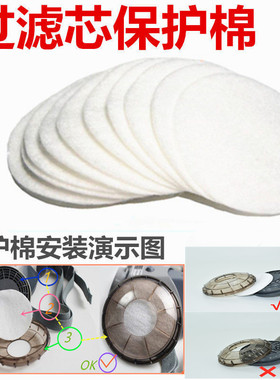 日本重松面具DR28SU2K滤芯保护棉水洗圆形棉加厚密白色活性炭纤维