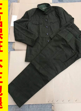 老货正品呢子65式服装士兵服加厚冬装八十年代老兵怀旧服装军绿色