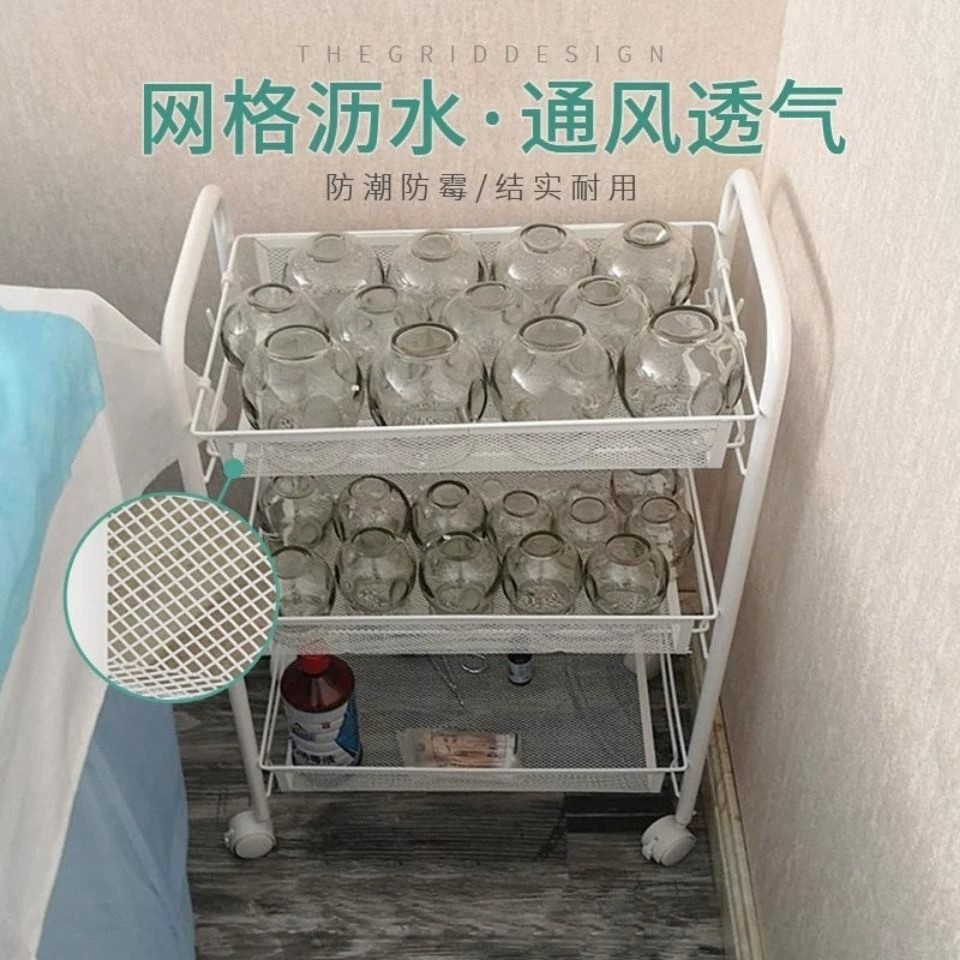 火罐推车理皮店推车美容小推车美容院专用置物架多功能三层工具车