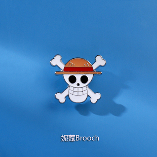 海贼王胸针日系搞怪卡通路飞金属徽章学生cosplay服饰别针饰礼品