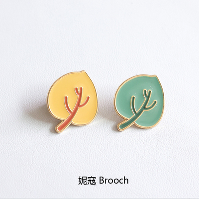 树叶小胸针可爱日系徽章包包装饰品男女情侣个性衣服领针创意别针