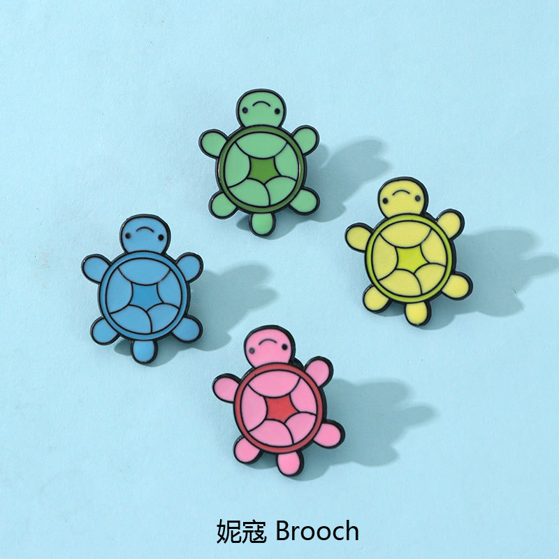 冠军禅同款夜光乌龟海龟卡通胸针可爱呆萌书包装饰配件锌合金徽章