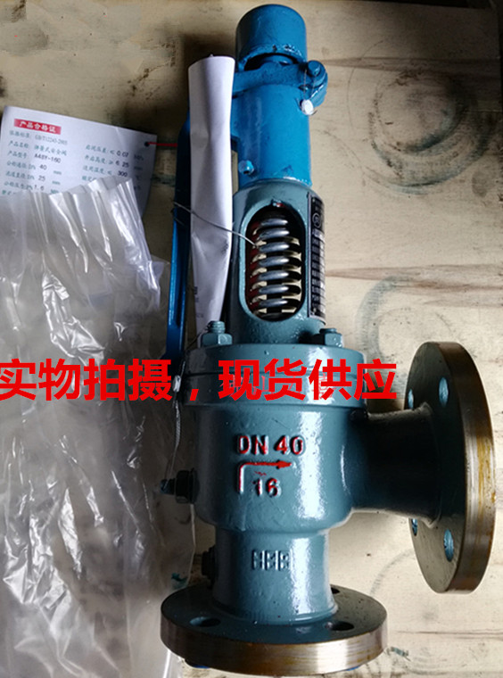 A48Y-16C凯宏奔牌铸钢带扳手弹簧全启式锅炉蒸汽法兰安全阀泄压阀