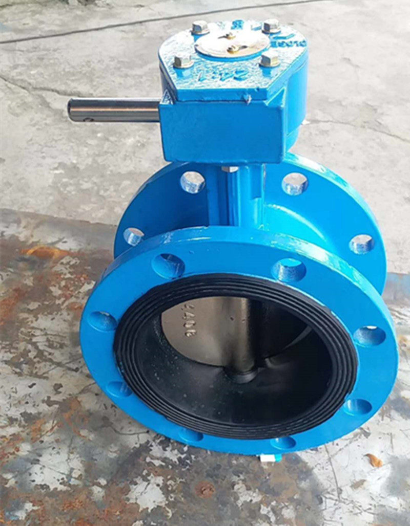 d341x-16q球墨铸铁法兰蝶阀软密封蜗轮蝶阀手动法兰蝶阀dn600