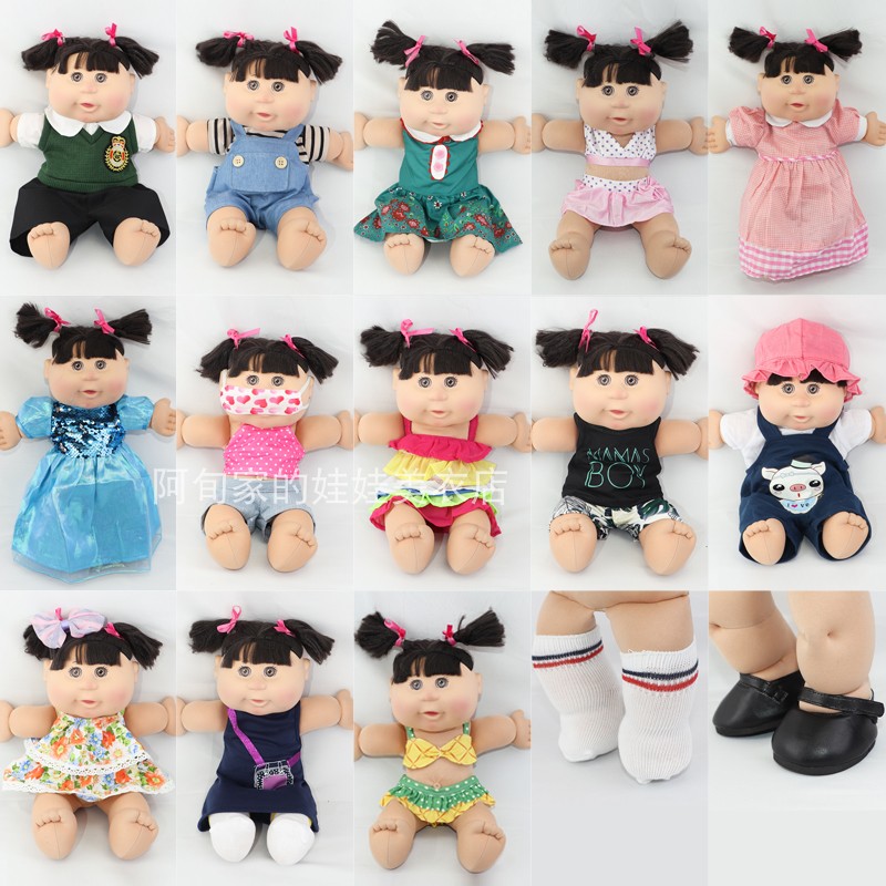 56包邮40厘米椰菜娃娃连衣裙女孩