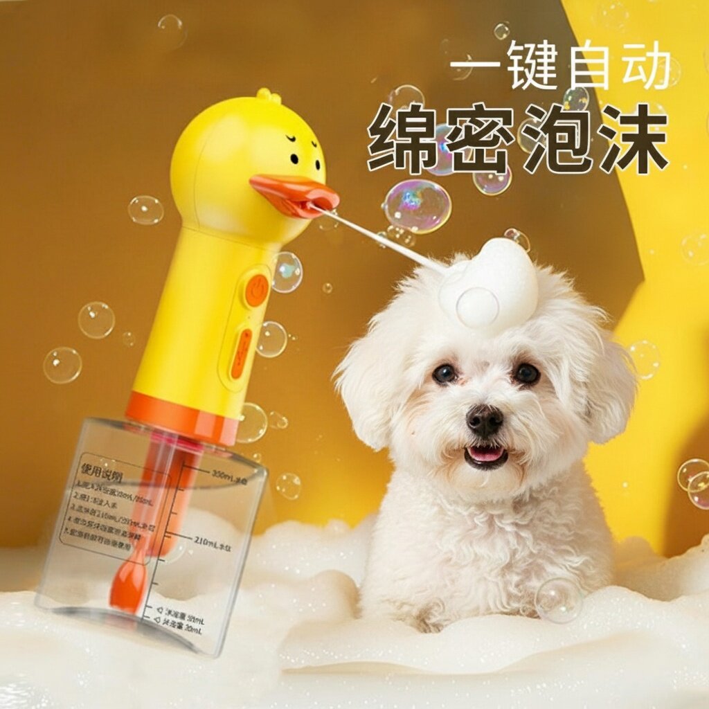 宠物沐浴露电动起泡器泡泡机狗狗专用猫咪洗澡打泡沫沐浴液洗发水