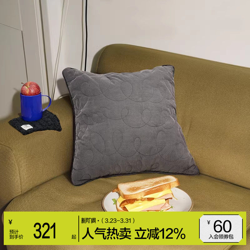 JNBYHOME江南布衣新秋季方形靠垫抱枕方形居家腰靠卧室柔软