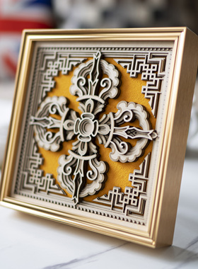 【好物体验专享】梯木叠雕十字金刚杵