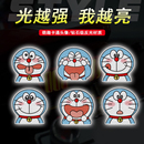 叮当猫电动车贴纸 雅迪爱玛台铃哆啦A梦反光装饰贴画防水汽车贴纸
