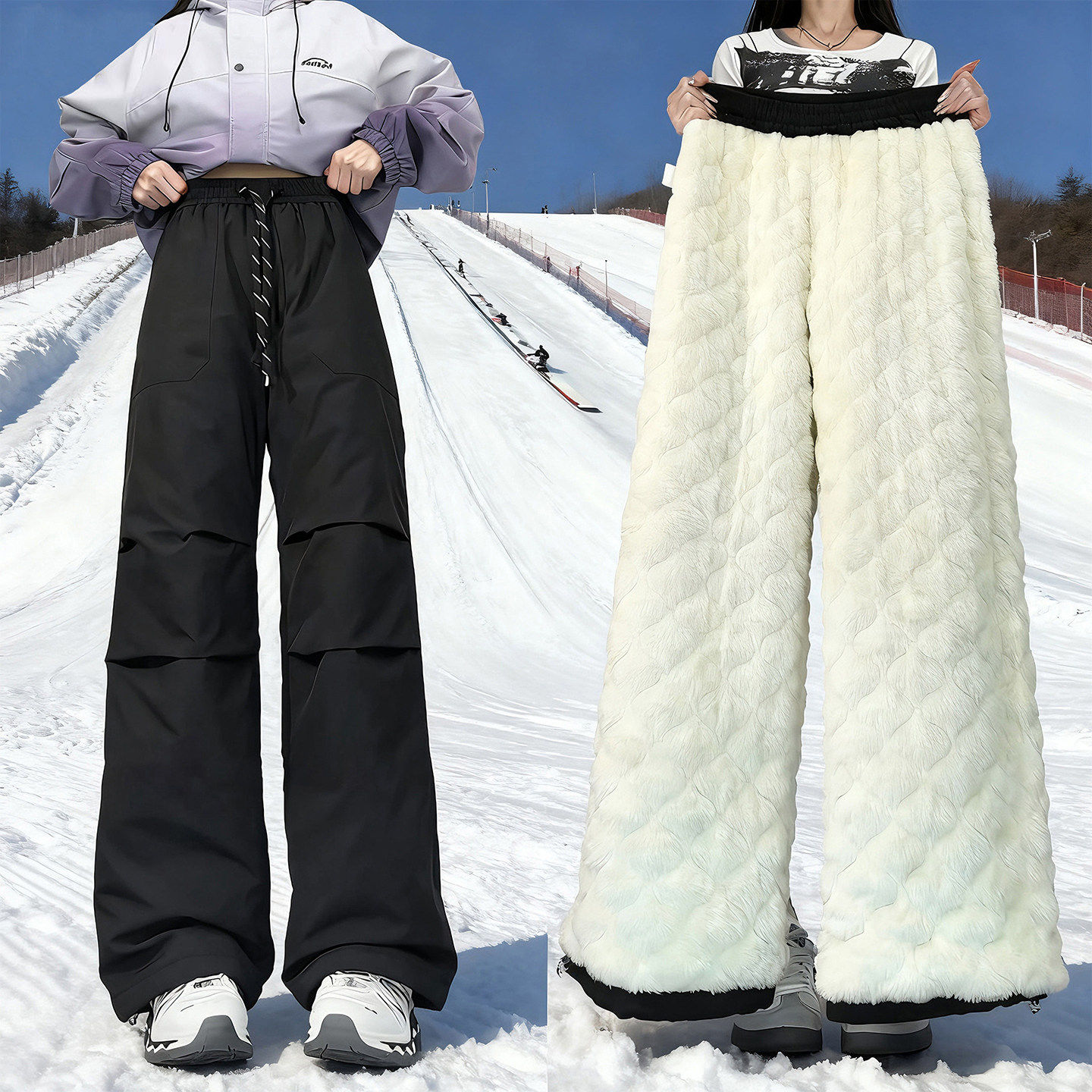 东北哈尔滨零下40度棉裤男女加绒超厚实羊羔绒裤子三防冲锋滑雪裤,男装,休闲裤,淘宝优惠券,粉丝福利购,淘宝优惠卷