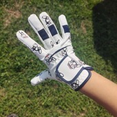 韩国进口高尔夫儿童双手防滑手套下场打球舒适可爱耐磨运动护手套