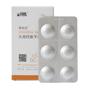 宠物头孢羟氨苄狗狗猫皮肤病消炎药口服宠物尿路感染外伤消炎感冒