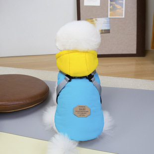 狗狗假羽绒服小型犬泰迪比熊约克夏狗狗衣服冬装宠物冬季小狗棉袄