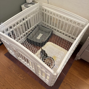 爱丽丝白色狗围栏适用的防逃网越狱补救网爱丽思狗围栏适用配件