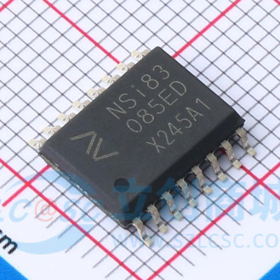 NSI83085ED原装 NSI83085E-DSWR SOW-16半双工隔离RS-485收发芯片