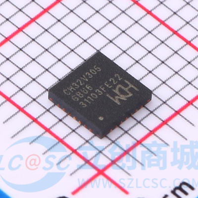 WCH/沁恒 CH32V305GBU6 QFN28 互联型青稞RISC-V单片机MCU控制器