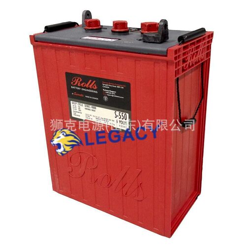 加拿大ROLLS蓄电池R12-100AGM深循环12V100AH高尔夫球车船舶设备