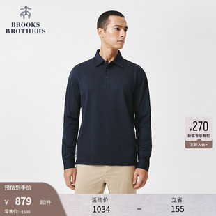 珠地网眼 Brothers Brooks polo衫 布克兄弟男士 25春夏新纯棉长袖