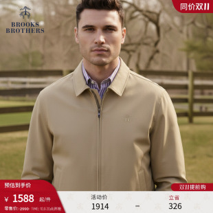 25秋冬新品 布克兄弟男士 翻领刺绣logo行政夹克 Brothers Brooks