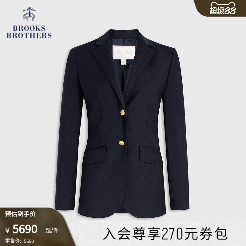 布克兄弟25女士绵羊毛西装外套