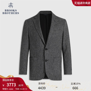 绵羊毛人字纹西装 Brooks 25秋冬新品 布克兄弟男士 外套 Brothers