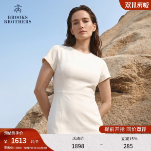 Brooks Brothers/布克兄弟女士春夏短袖修身连衣裙职业