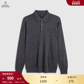 polo衫 Brooks 25秋冬新品 美利奴羊毛长袖 Brothers 布克兄弟男士