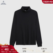 Brooks Brothers/布克兄弟男士25秋冬新品纯色简约高领针织衫