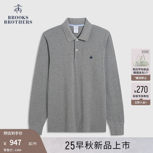 Brothers 25早秋新品 Brooks 布克兄弟男士 纯棉简约长袖 polo衫