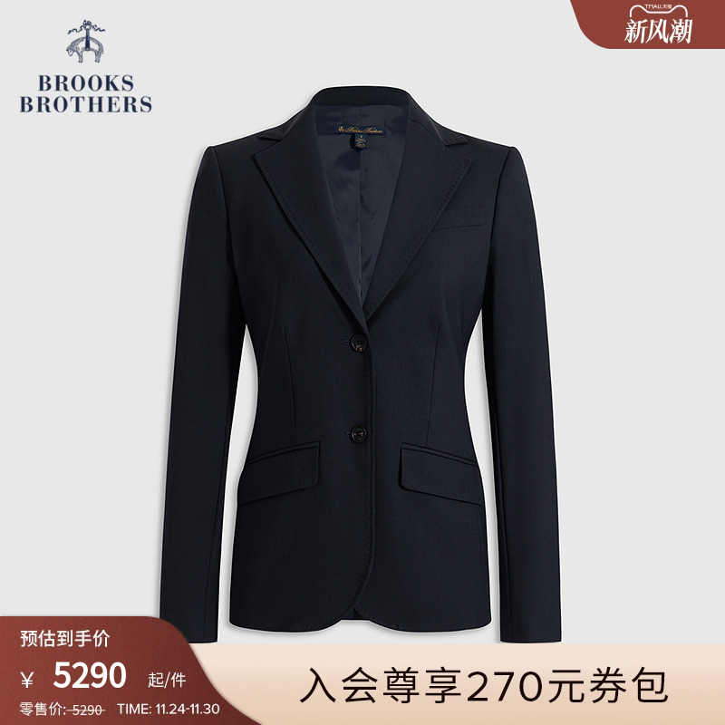 布克兄弟25女士绵羊毛西装外套