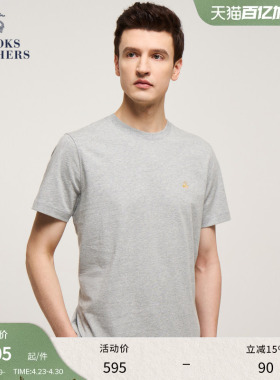 Brooks Brothers/布克兄弟男士26春夏棉美式休闲圆领短袖T恤