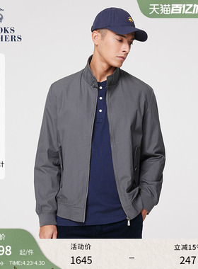 Brooks Brothers/布克兄弟男士秋冬款休闲半高领美式复古夹克外套