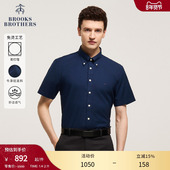 易打理 Brooks Brothers 布克兄弟男春夏免烫牛津纺修身 休闲衬衫
