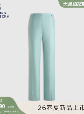 Brooks Brothers/布克兄弟女士26春夏新品亚麻莱赛尔直筒优雅长裤
